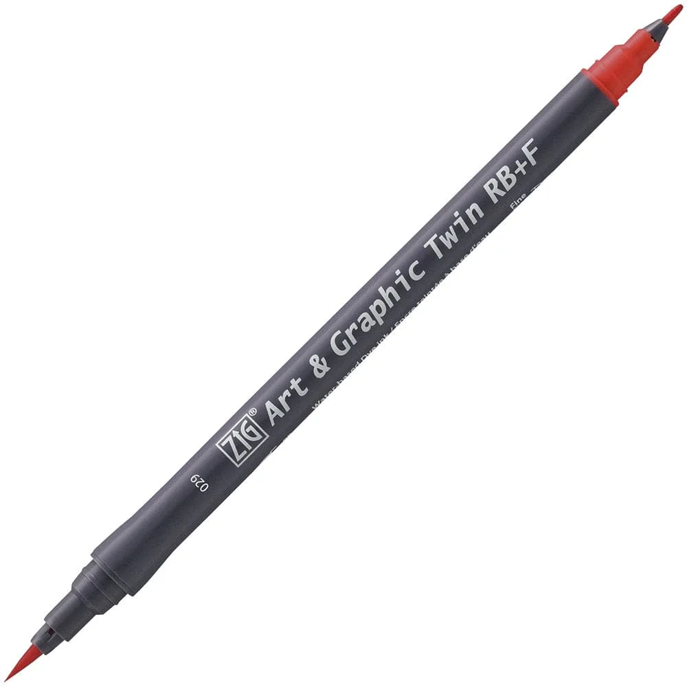 Kuretake ZIG Art & Graphic Twin-Tip RB & F (Brush Pen + Fine Point Marker) [80 colours] - Image 15