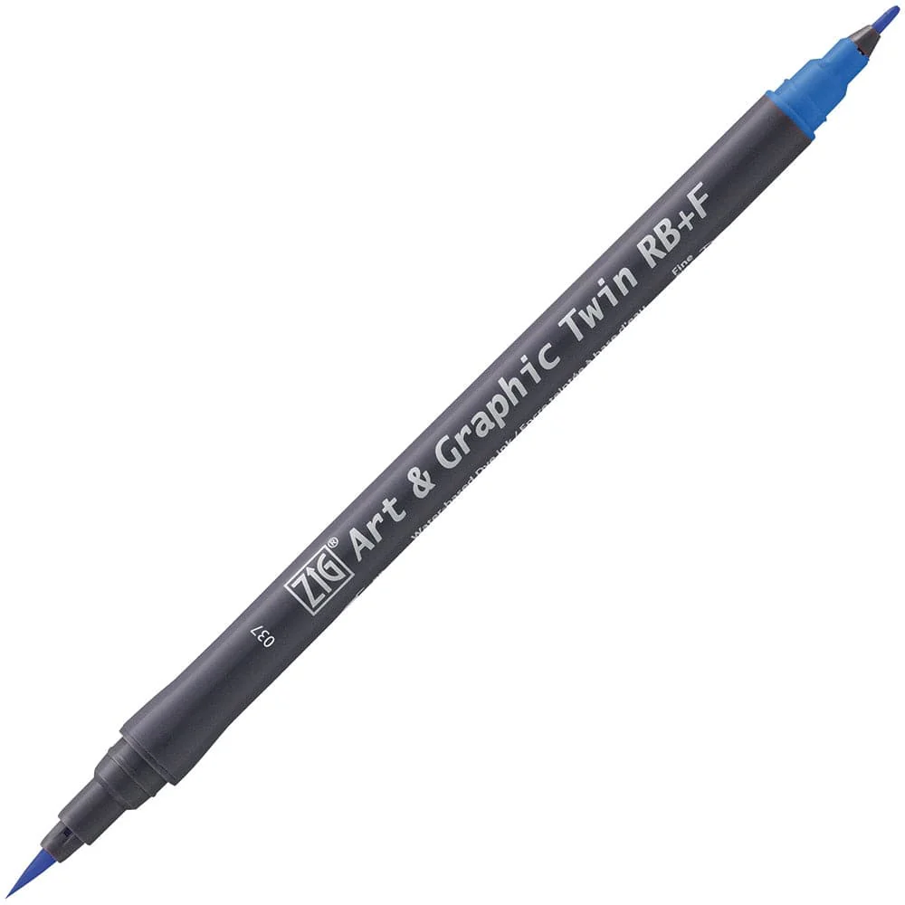 Kuretake ZIG Art & Graphic Twin-Tip RB & F (Brush Pen + Fine Point Marker) [80 colours] - Image 21