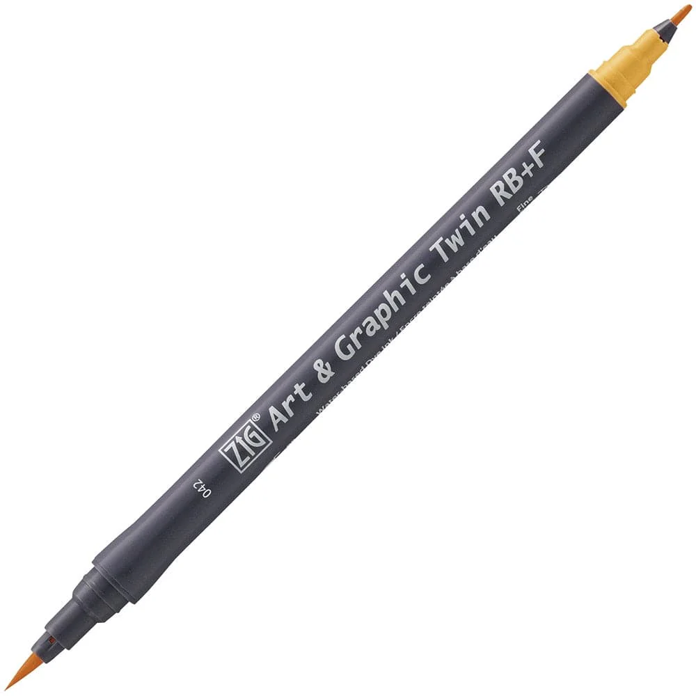 Kuretake ZIG Art & Graphic Twin-Tip RB & F (Brush Pen + Fine Point Marker) [80 colours] - Image 23