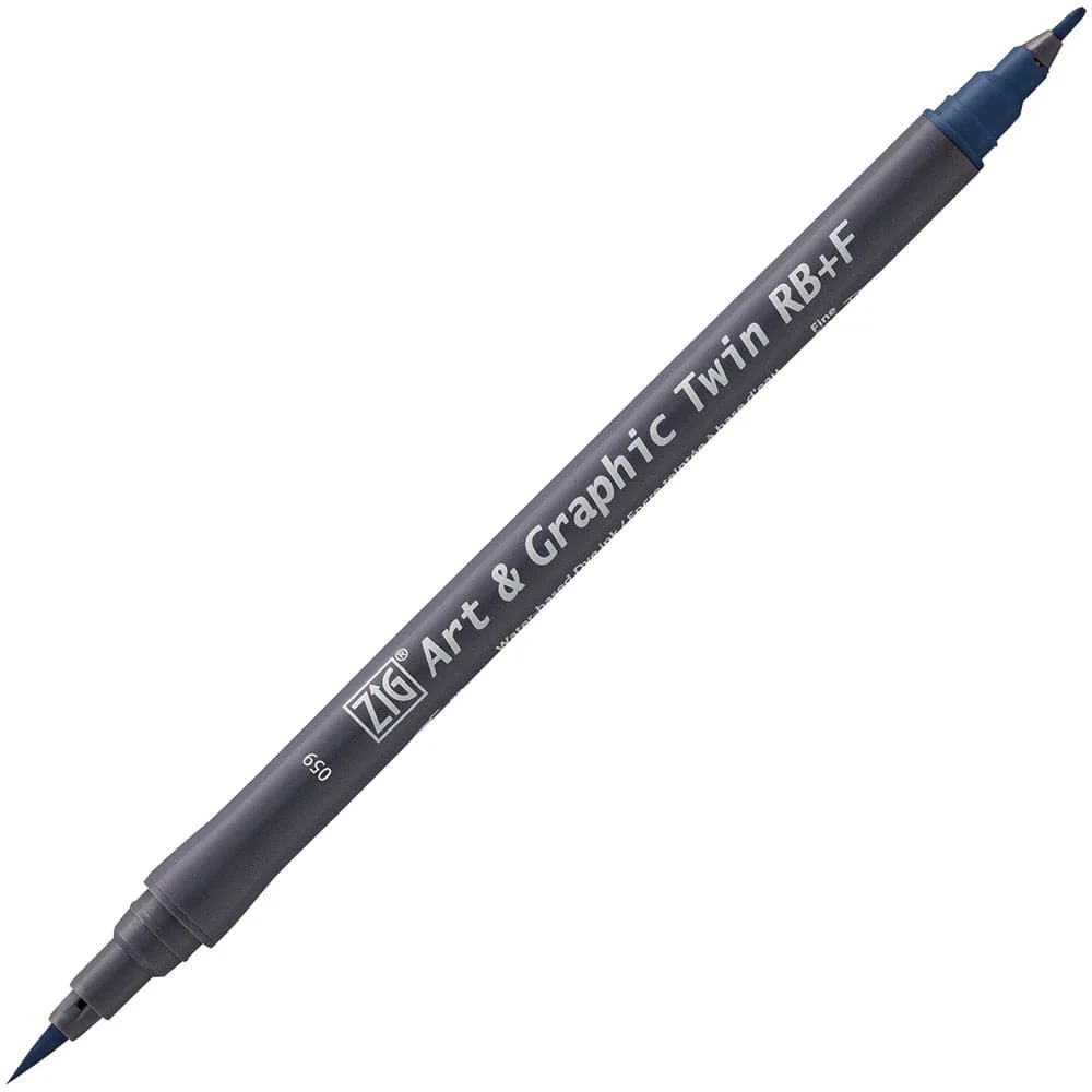 Kuretake ZIG Art & Graphic Twin-Tip RB & F (Brush Pen + Fine Point Marker) [80 colours] - Image 34