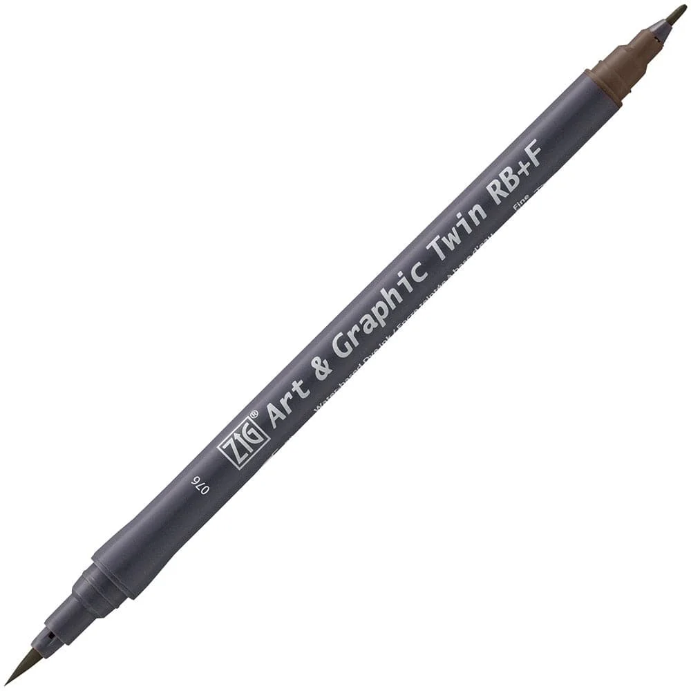 Kuretake ZIG Art & Graphic Twin-Tip RB & F (Brush Pen + Fine Point Marker) [80 colours] - Image 45