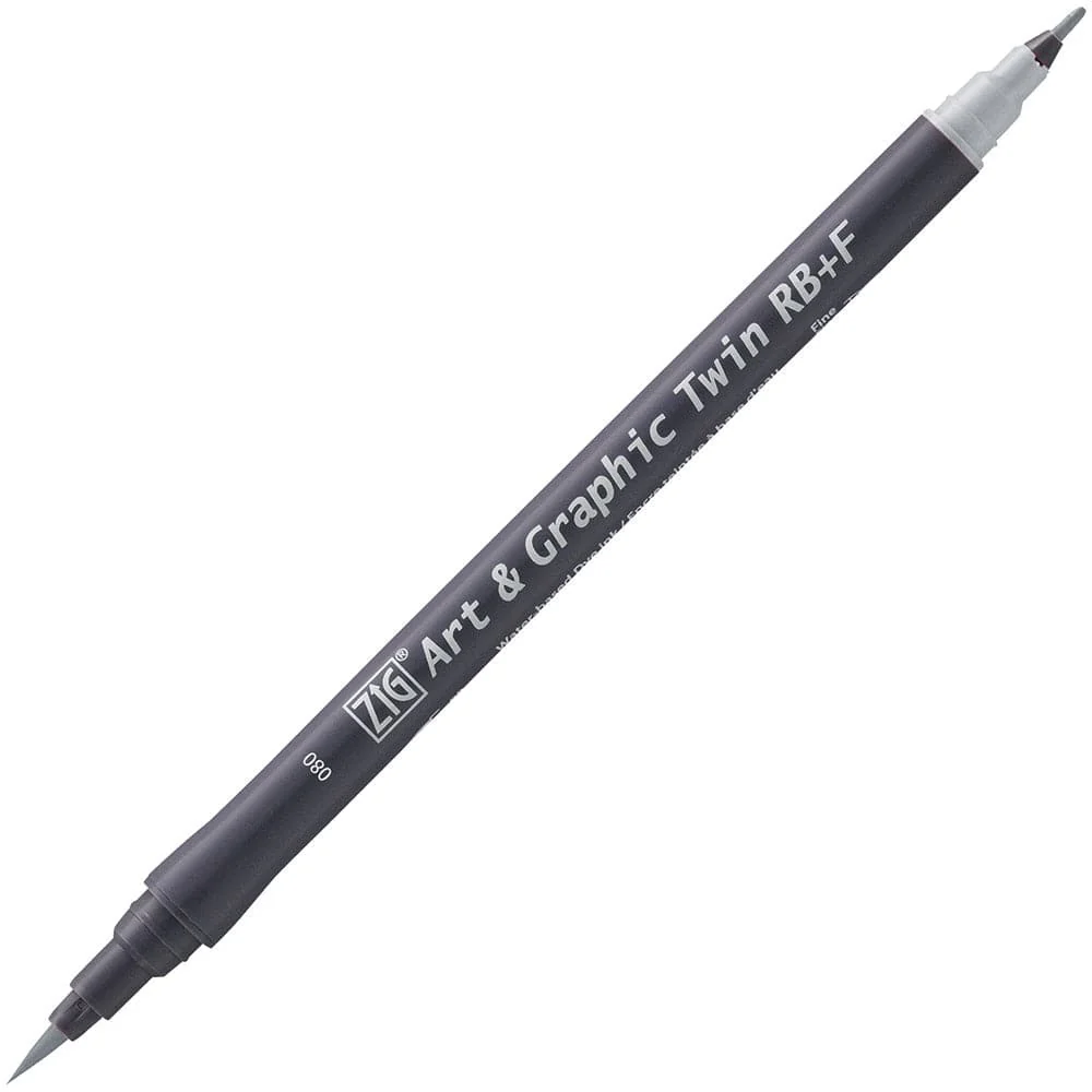 Kuretake ZIG Art & Graphic Twin-Tip RB & F (Brush Pen + Fine Point Marker) [80 colours] - Image 47