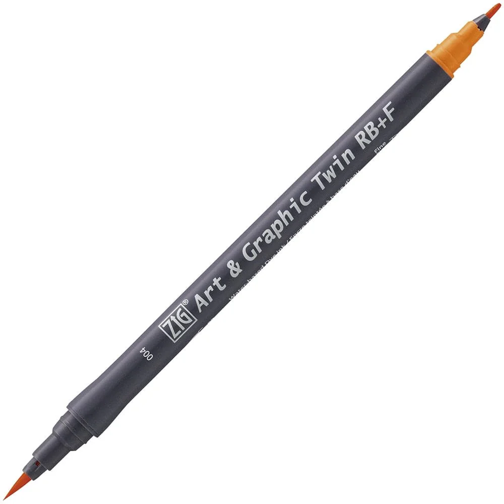 Kuretake ZIG Art & Graphic Twin-Tip RB & F (Brush Pen + Fine Point Marker) [80 colours] - Image 48