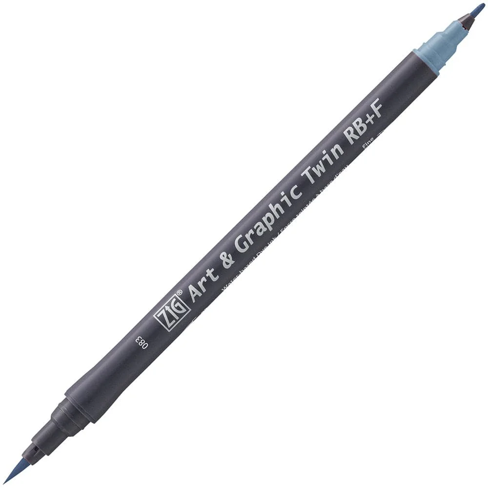 Kuretake ZIG Art & Graphic Twin-Tip RB & F (Brush Pen + Fine Point Marker) [80 colours] - Image 51