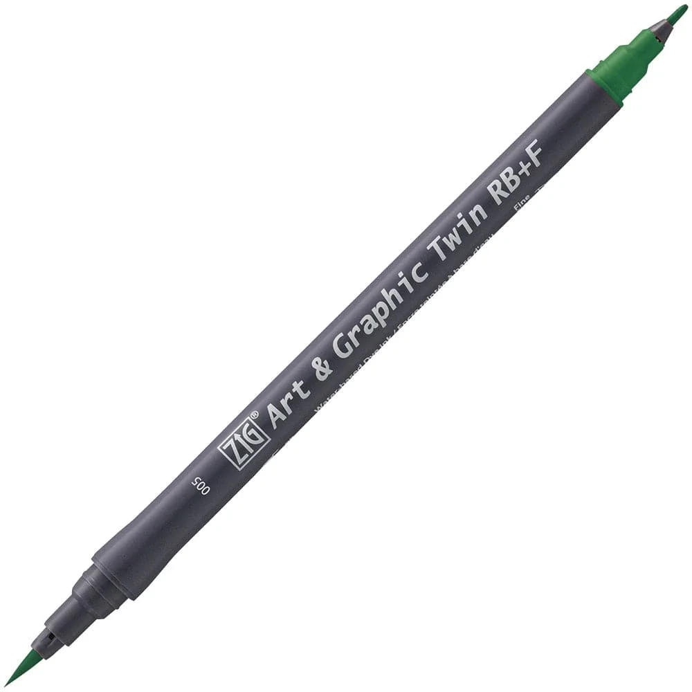 Kuretake ZIG Art & Graphic Twin-Tip RB & F (Brush Pen + Fine Point Marker) [80 colours] - Image 59