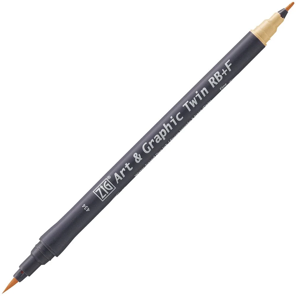 Kuretake ZIG Art & Graphic Twin-Tip RB & F (Brush Pen + Fine Point Marker) [80 colours] - Image 68