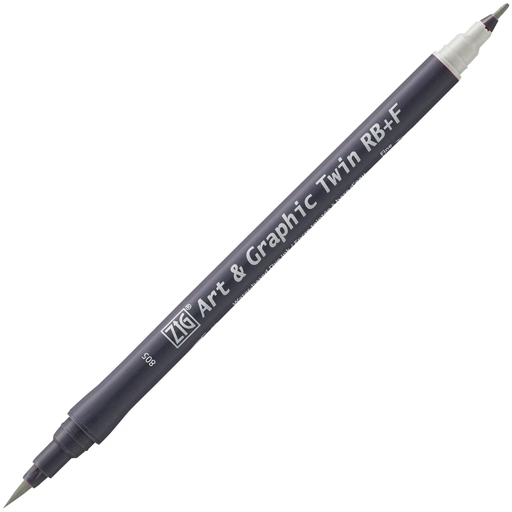 Kuretake ZIG Art & Graphic Twin-Tip RB & F (Brush Pen + Fine Point Marker) [80 colours] - Image 83