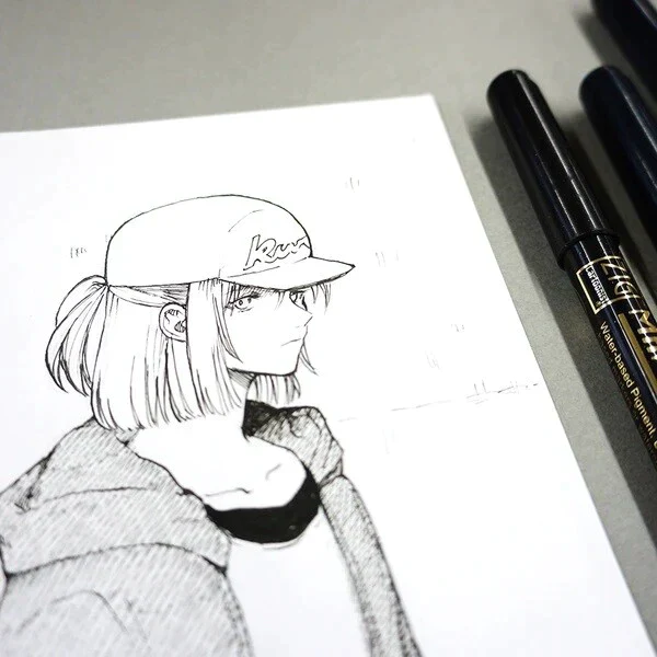Kuretake ZIG Cartoonist Mangaka Black Assortment Set (Set of 3) - Image 6