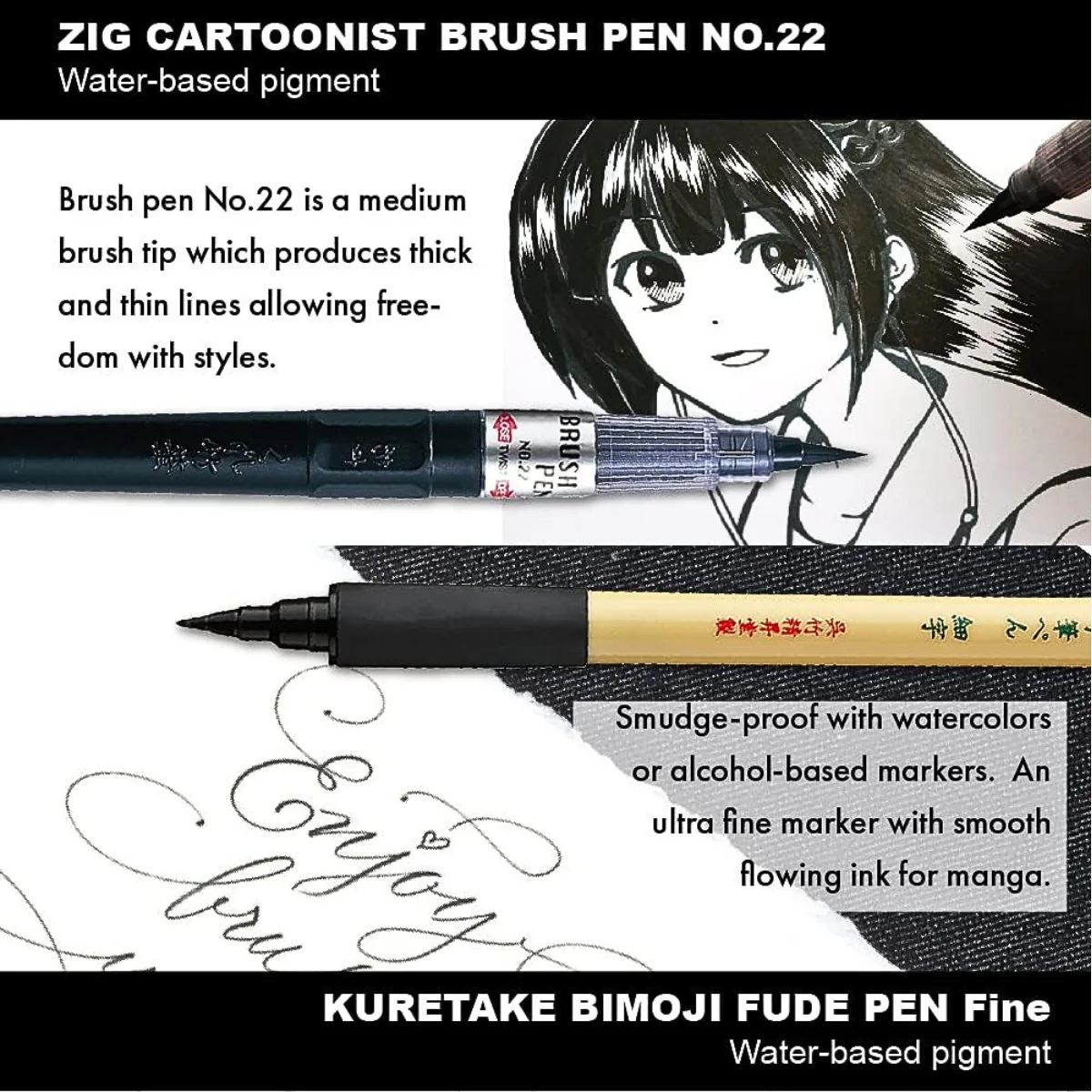 Kuretake ZIG Inktober Illustration Basic Set 2 - Image 8