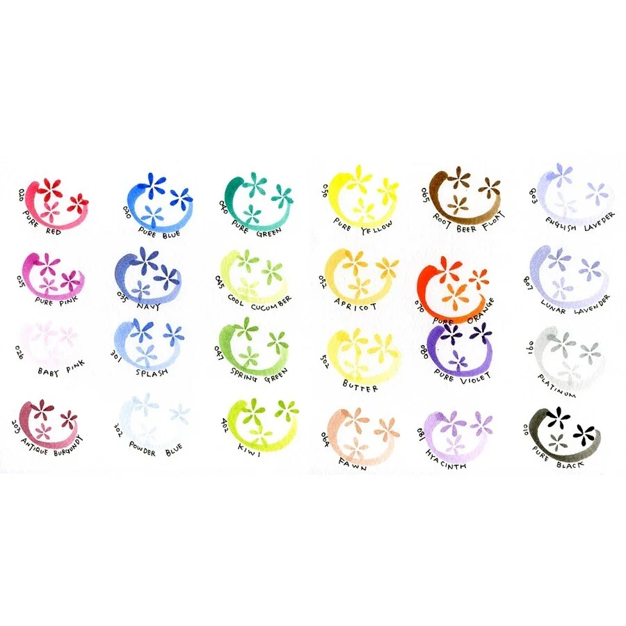 Kuretake ZIG Memory System Brushables - Pastel 6 Colours Set - Image 3