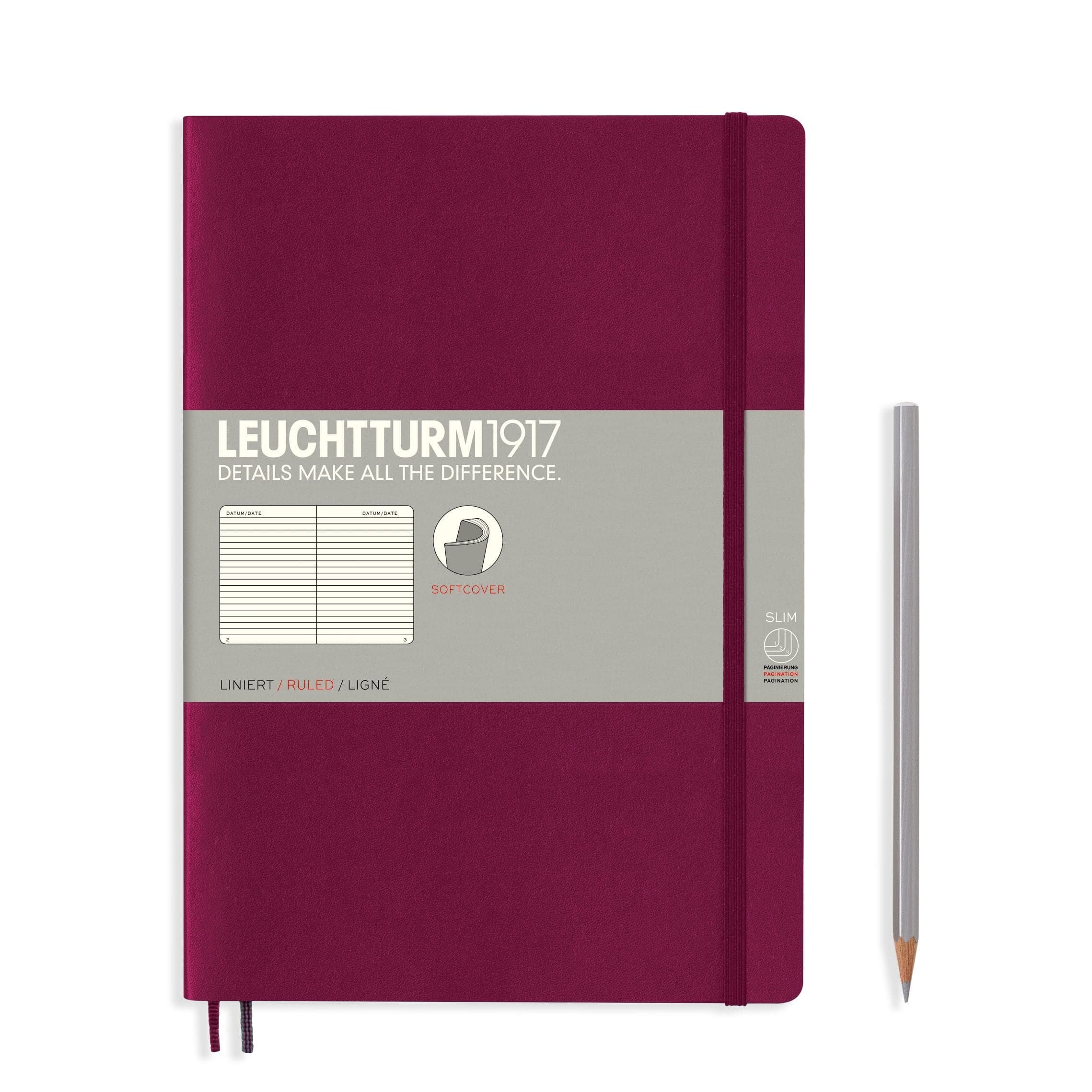 Leuchtturm1917 Softcover Notebook B5 - Port Red - Image 3
