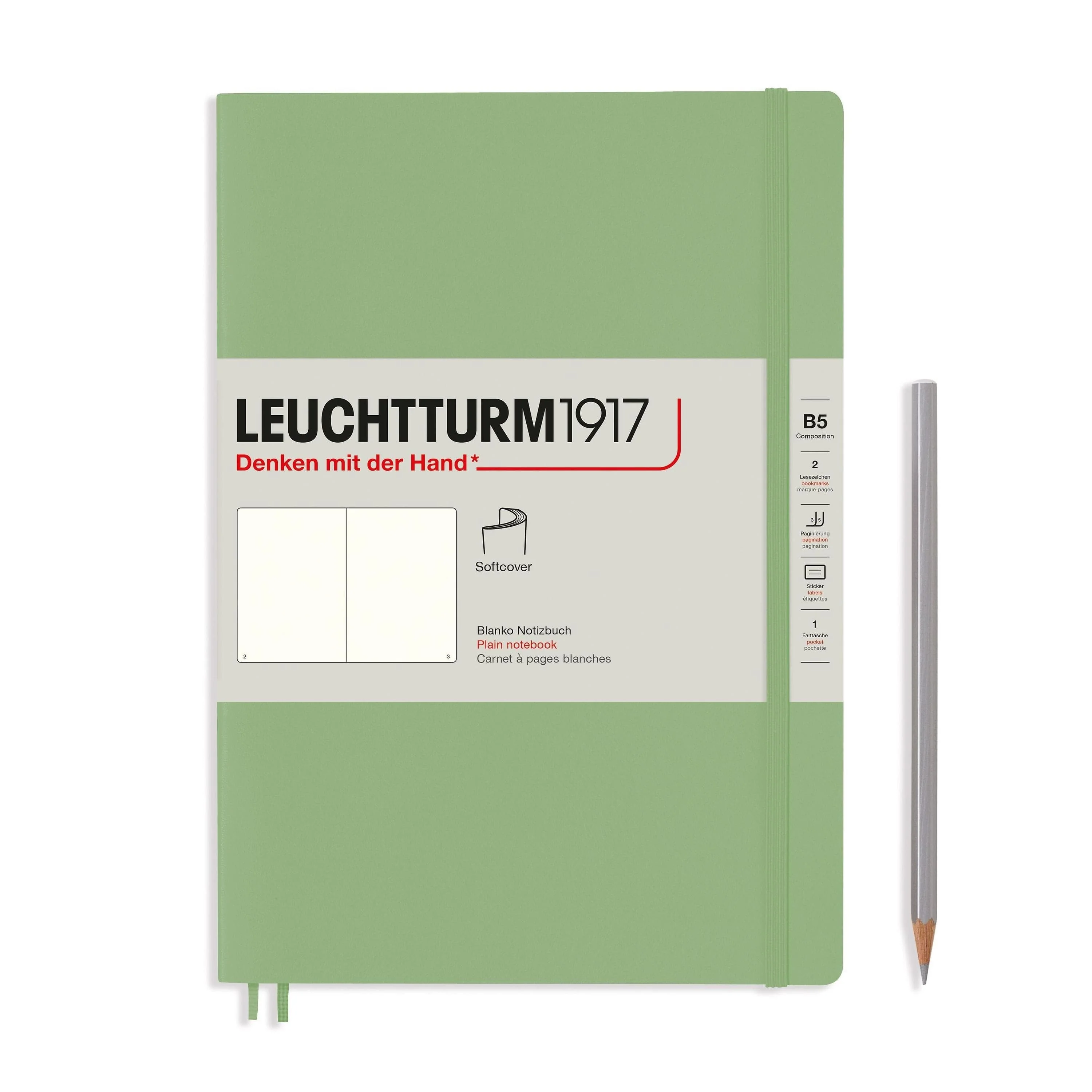 Leuchtturm1917 Softcover Notebook B5 - Sage - Image 3