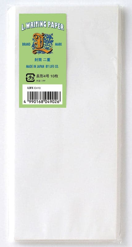 Life 'L brand' J Envelopes 9x21cm — Pack of 10