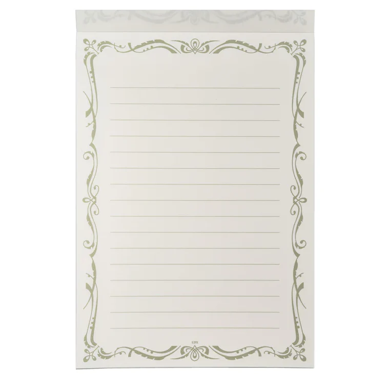 LIFE L - Paper Letter Writing Pad A5 [White, Cream] - Image 3