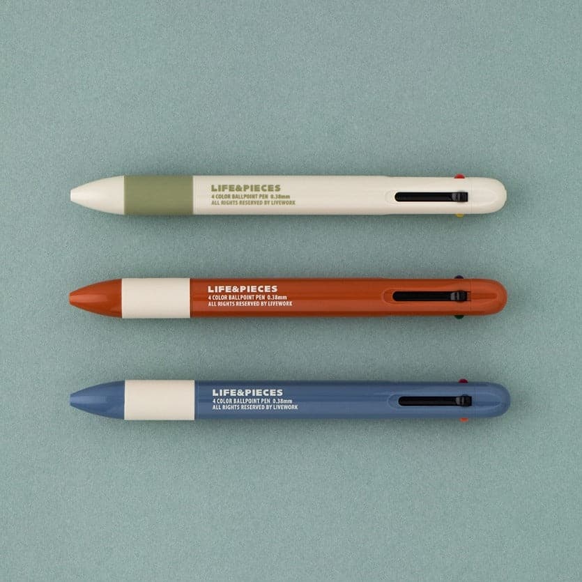 Livework LIFE & PIECES 4-Colour Ballpoint Pen [0.38mm] - Image 2