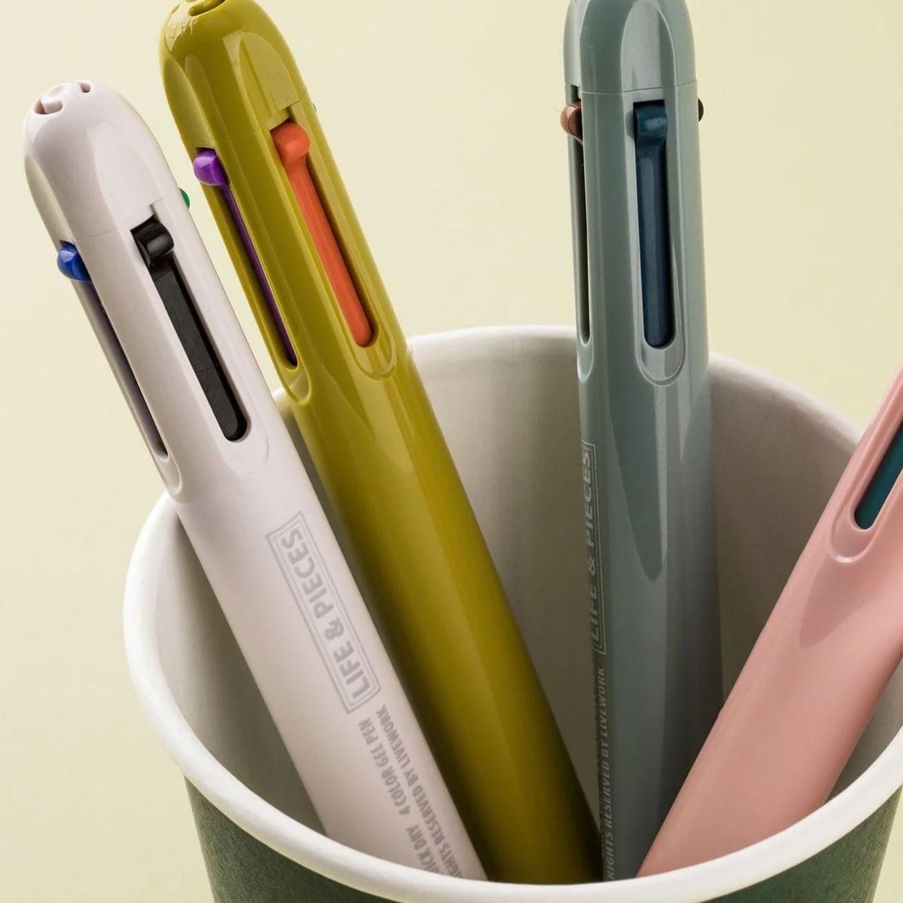 Livework LIFE & PIECES 4-Colour Gel Pen [0.4mm] - Image 4