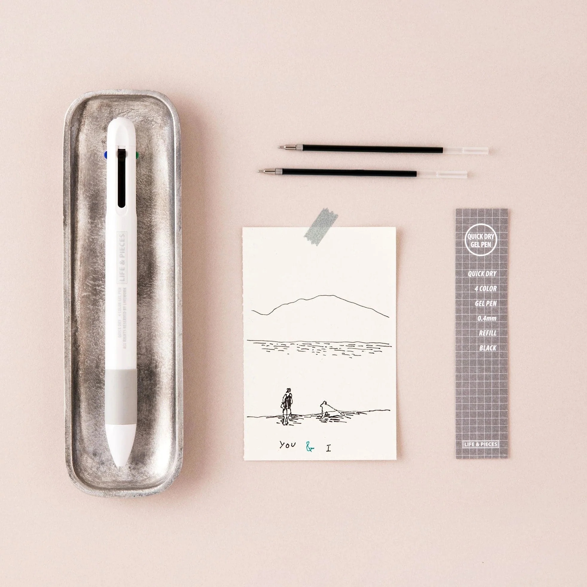 Livework LIFE & PIECES 4-Colour Gel Pen [0.4mm] - Image 5
