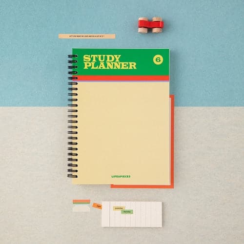 Livework Life & Pieces Study Planner – 6-Month Undated Spiral Notebook - Image 3