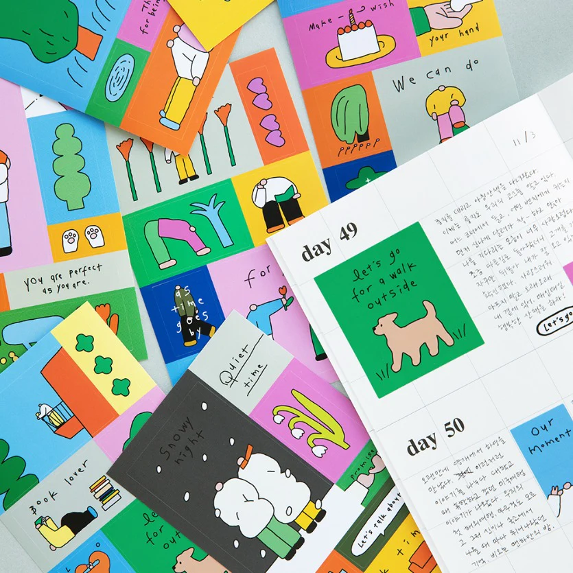 Livework Littlethings Drawing Square Sticker Pack