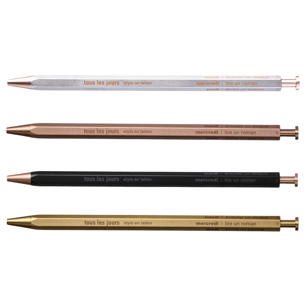 Mark’s Tokyo Edge DAYS Brass Ballpoint Pen – 0.5mm Gel Tip