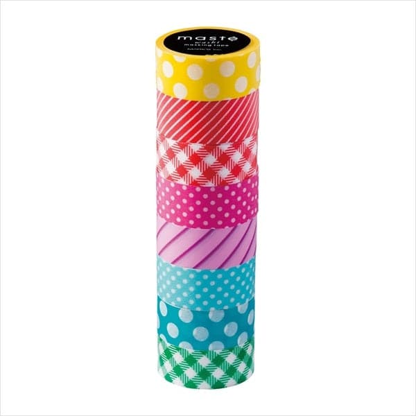 Mark's Tokyo Edge - Maste Masking Tape Basic 8 - Pattern Mix Set