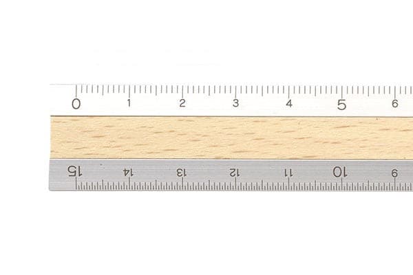 Midori Aluminium Wooden Ruler - Image 3