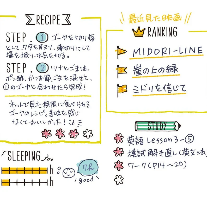 Midori Paintable Stamp - Daily Life Record - Image 4