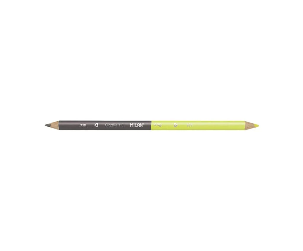 Milan Bicolour Fluo-Graphite Triangular Pencils (12pk)