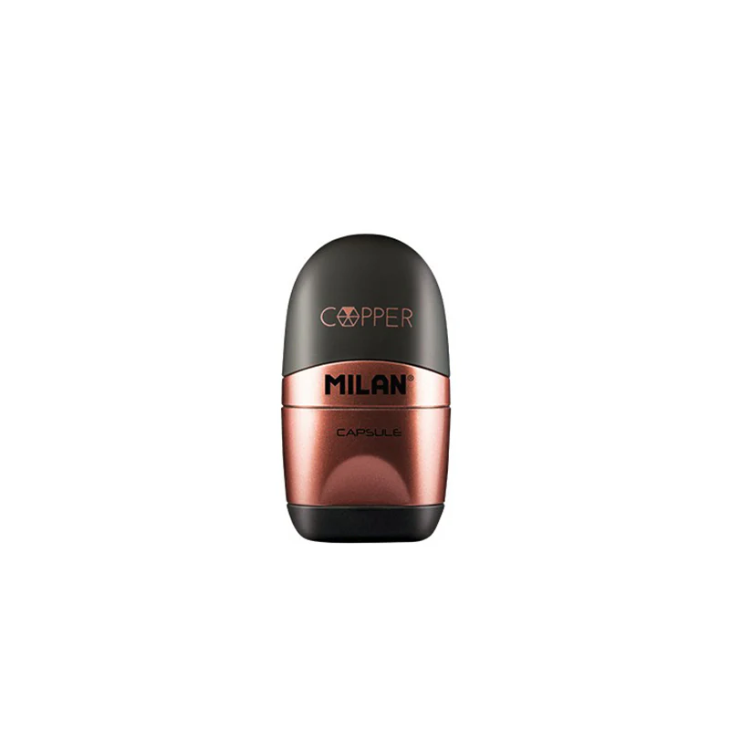 Milan CAPSULE Sharpener + Eraser Copper - Image 2