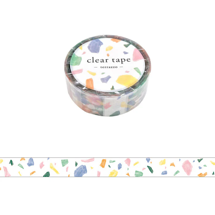 Mind Wave Clear Tape 15mm - Terrazzo