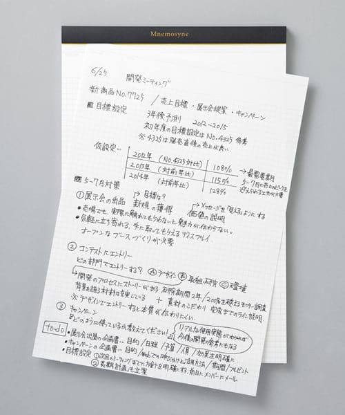 Mnemosyne Staple Bound Notepad N188A A5 Graph - Image 2