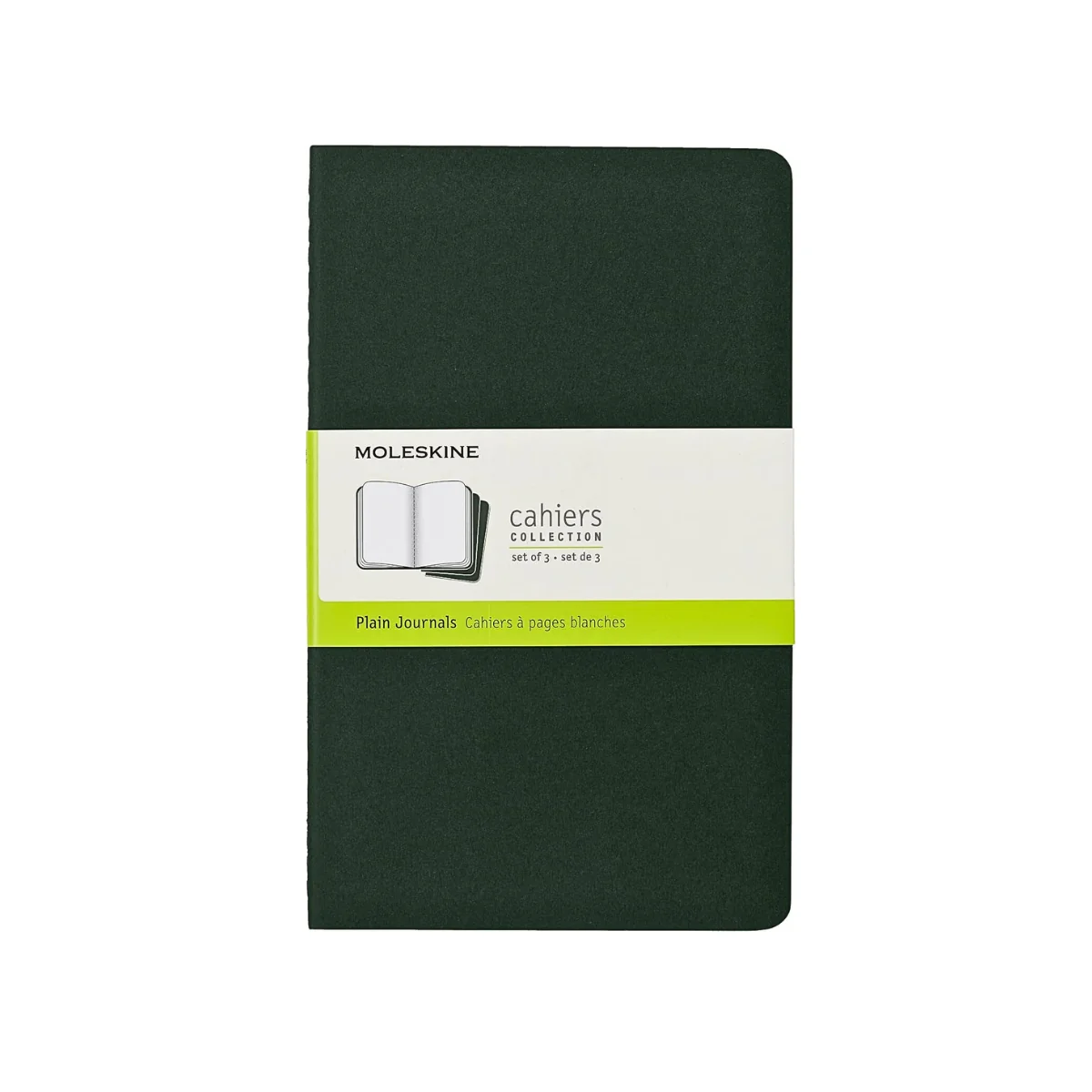 Moleskine Large Cahier – Myrtle Green (Set of 3) - Image 2