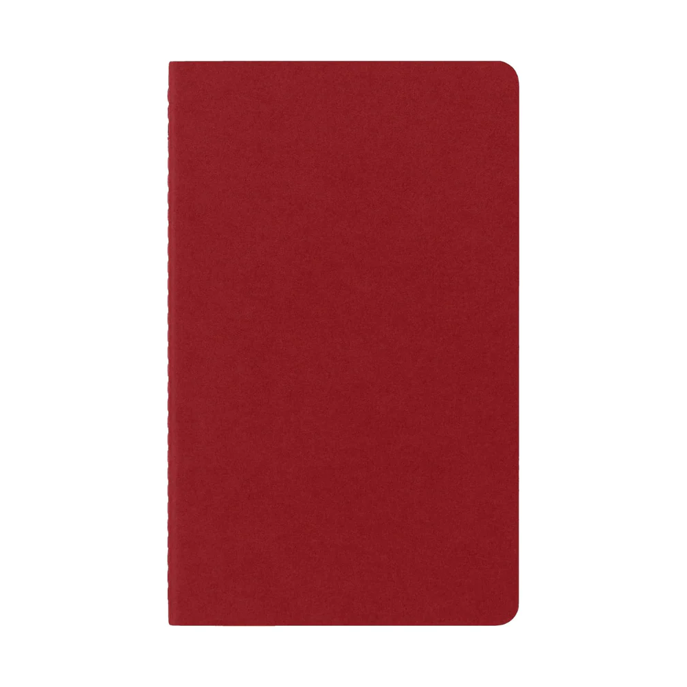Moleskine Plain Red Cahier 13cm x 21cm [pack pf 3] - Image 5