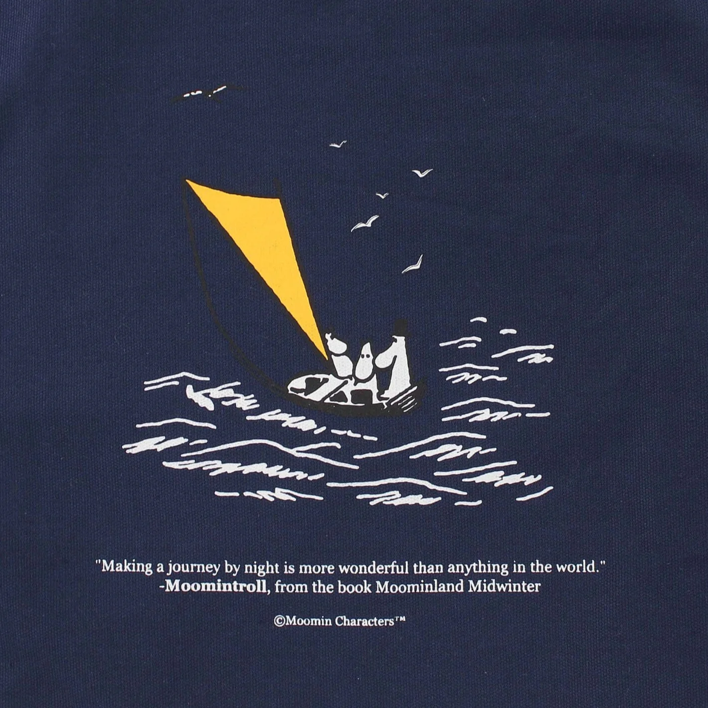 Moomin Canvas Tote Bag - Navy - Image 3