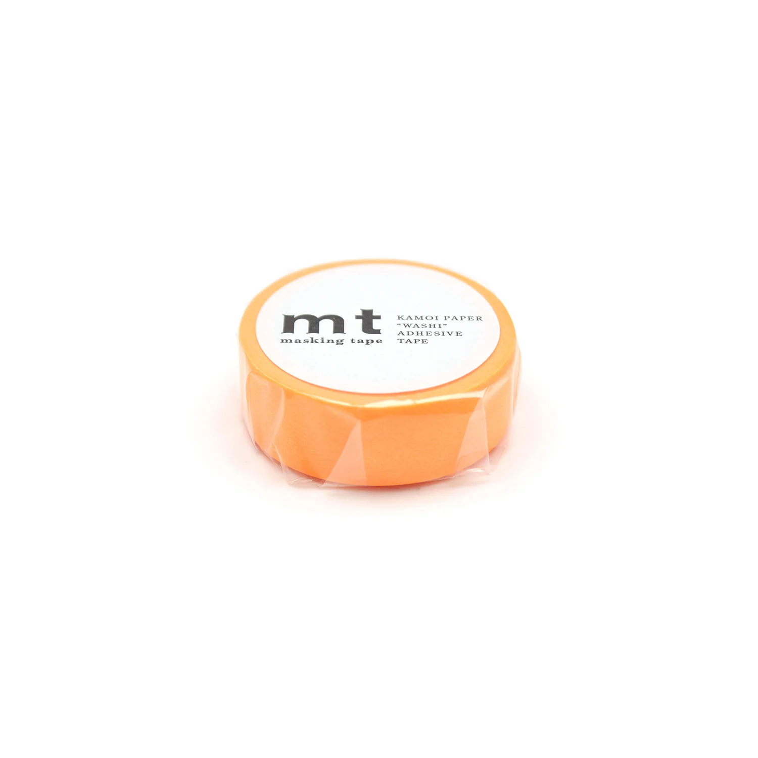 mt 1P Basic Washi Tape - Shocking Orange - 15mm - Image 2