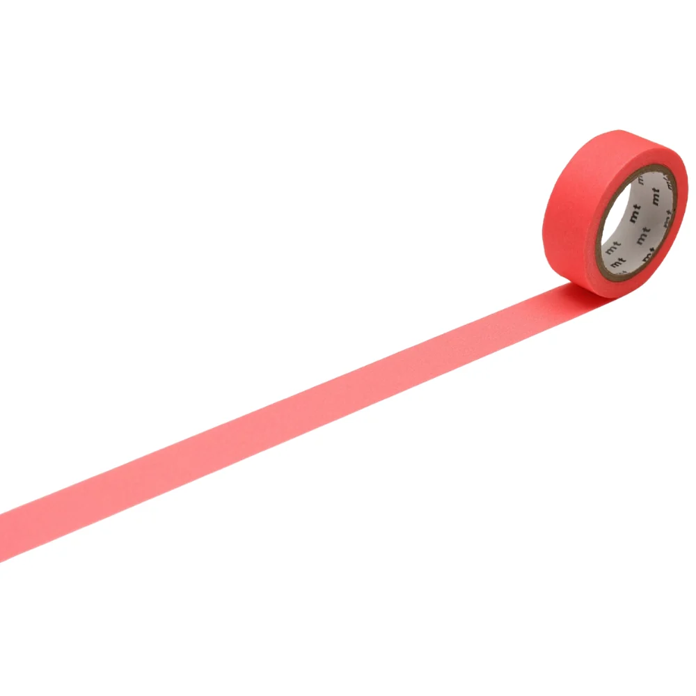 mt 1P Basic Washi Tape - Shocking Red - 15mm