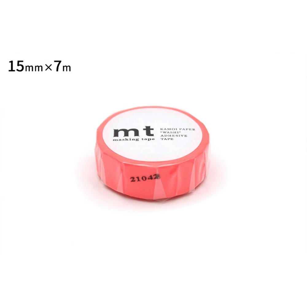 mt 1P Basic Washi Tape - Shocking Red - 15mm - Image 2