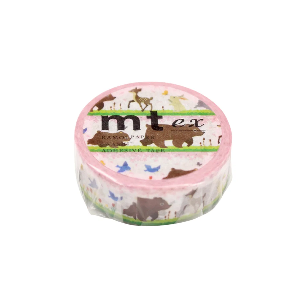 mt ex Washi Tape - Animals Awakened from Hibernation - 15mm - Image 2