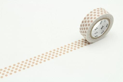MT Masking Tape 1P Deco - Dot Milk Tea