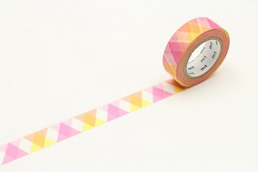 MT Masking Tape 1P Deco - Triangle and Diamond Pink