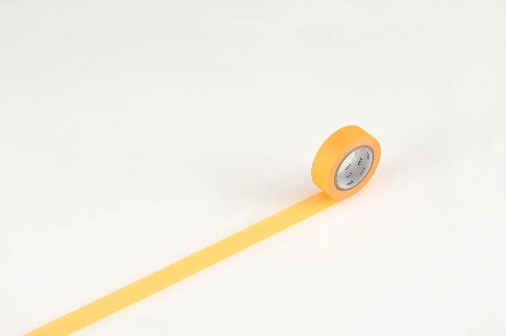 mt 1P Basic Washi Tape - Shocking Orange - Image 2