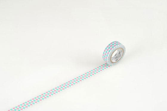 mt 1P Deco Washi Tape 15mm - Square Pink