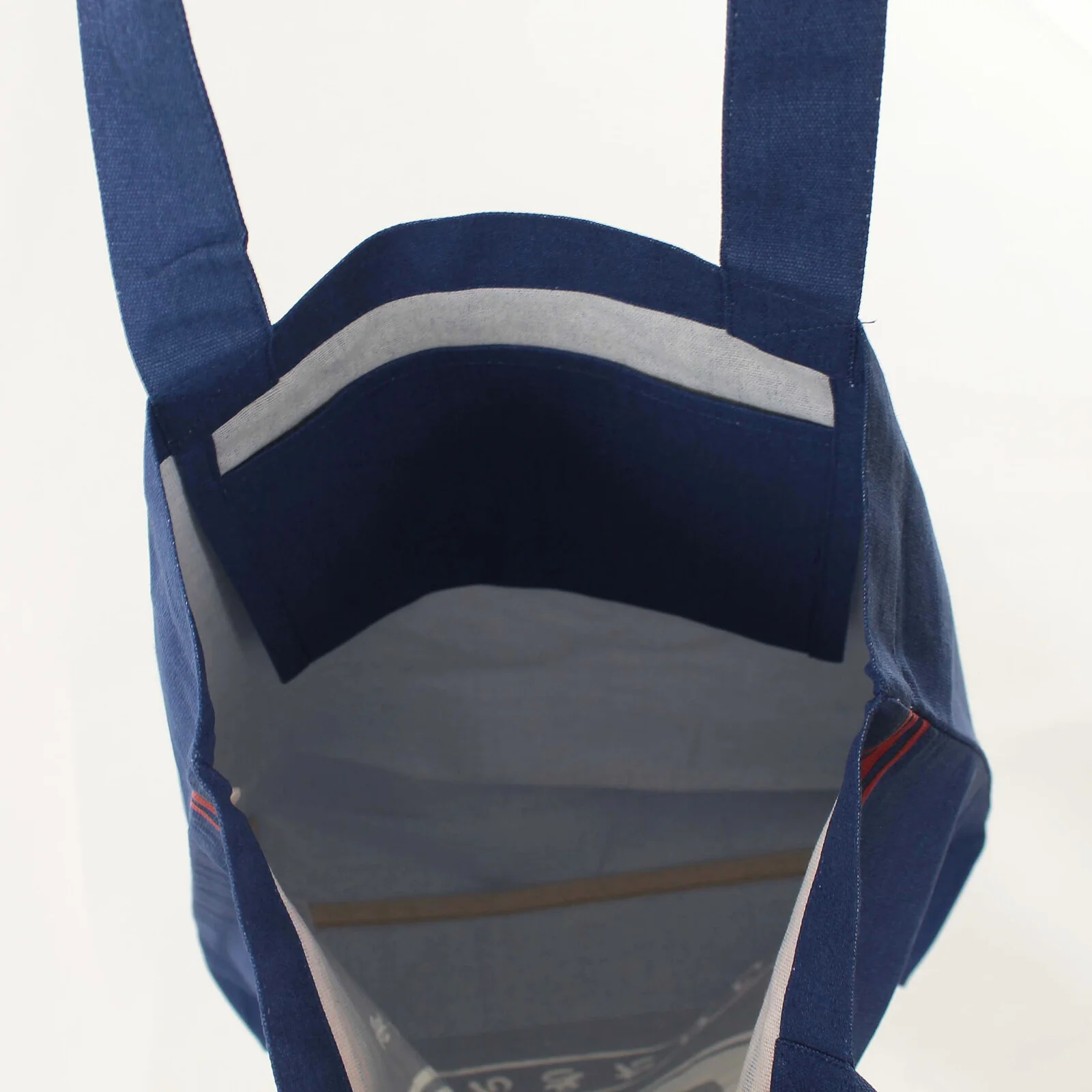 Navy Shiba Inu Cotton Tote Bag [A4 Size] - Image 3