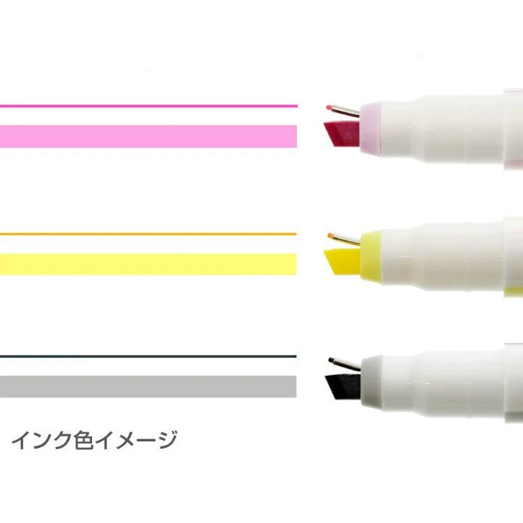 Sun-Star Ninipie 3 Colour Highlighter and Fineliner Set - Image 2
