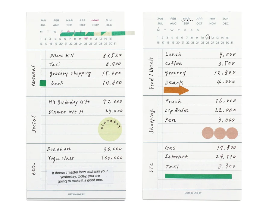 Paperian Lists To Live By Daily Handy Planner - Image 7