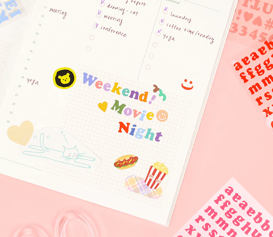 Paperian Roly Poly Alphabets & Numbers Sticker Set - Image 7