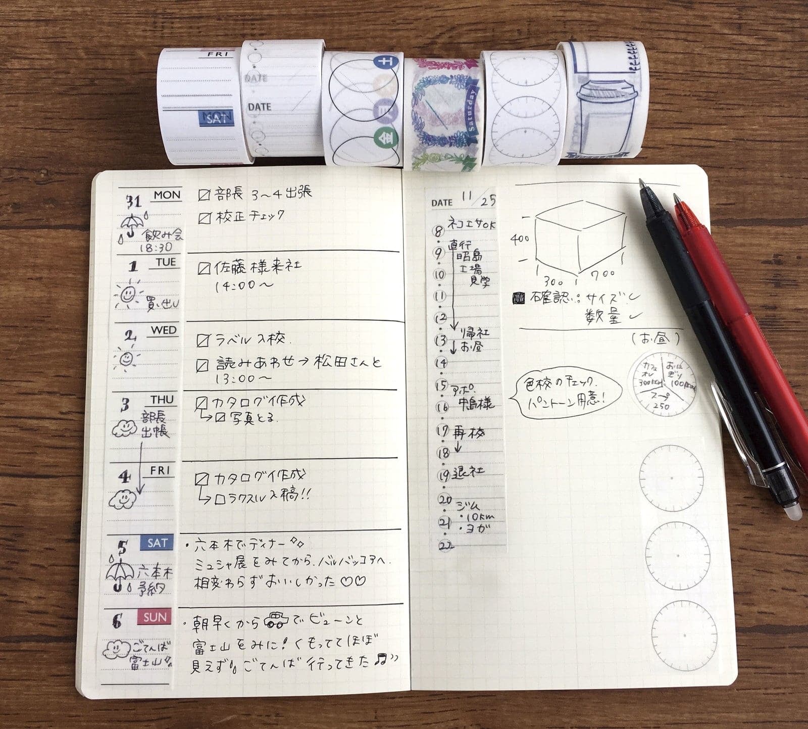 Planner Masking Tape - Clock - Image 4