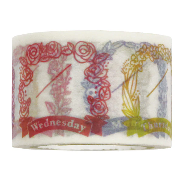 Planner Masking Tape - Floral Daily Schedule - Image 4
