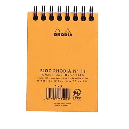 Rhodia Classic Wirebound Notepad (A7, Graph) - Image 5