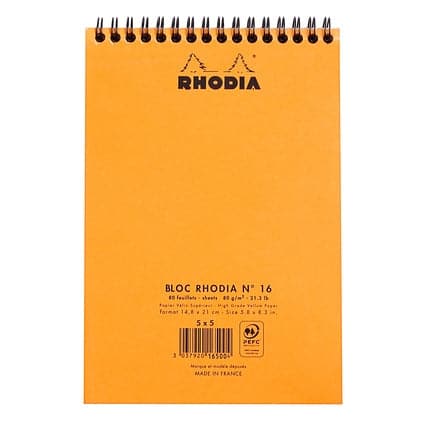 Rhodia Classic Wirebound Pad (A5, Graph) - Image 4